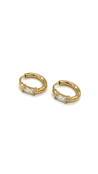 GULDPLÄTERADE STÅL HOOPS | INEZ