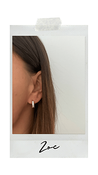 GULDPLÄTERADE STÅL HOOPS | ZOE