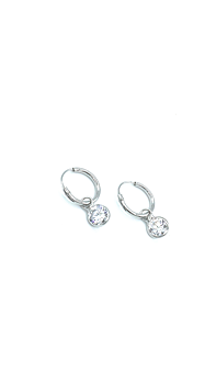 SILVER  HOOPS - SANDY
