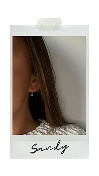 SILVER  HOOPS - SANDY