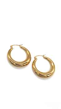 GULDPLÄTERADE STÅL HOOPS | VICTORIA