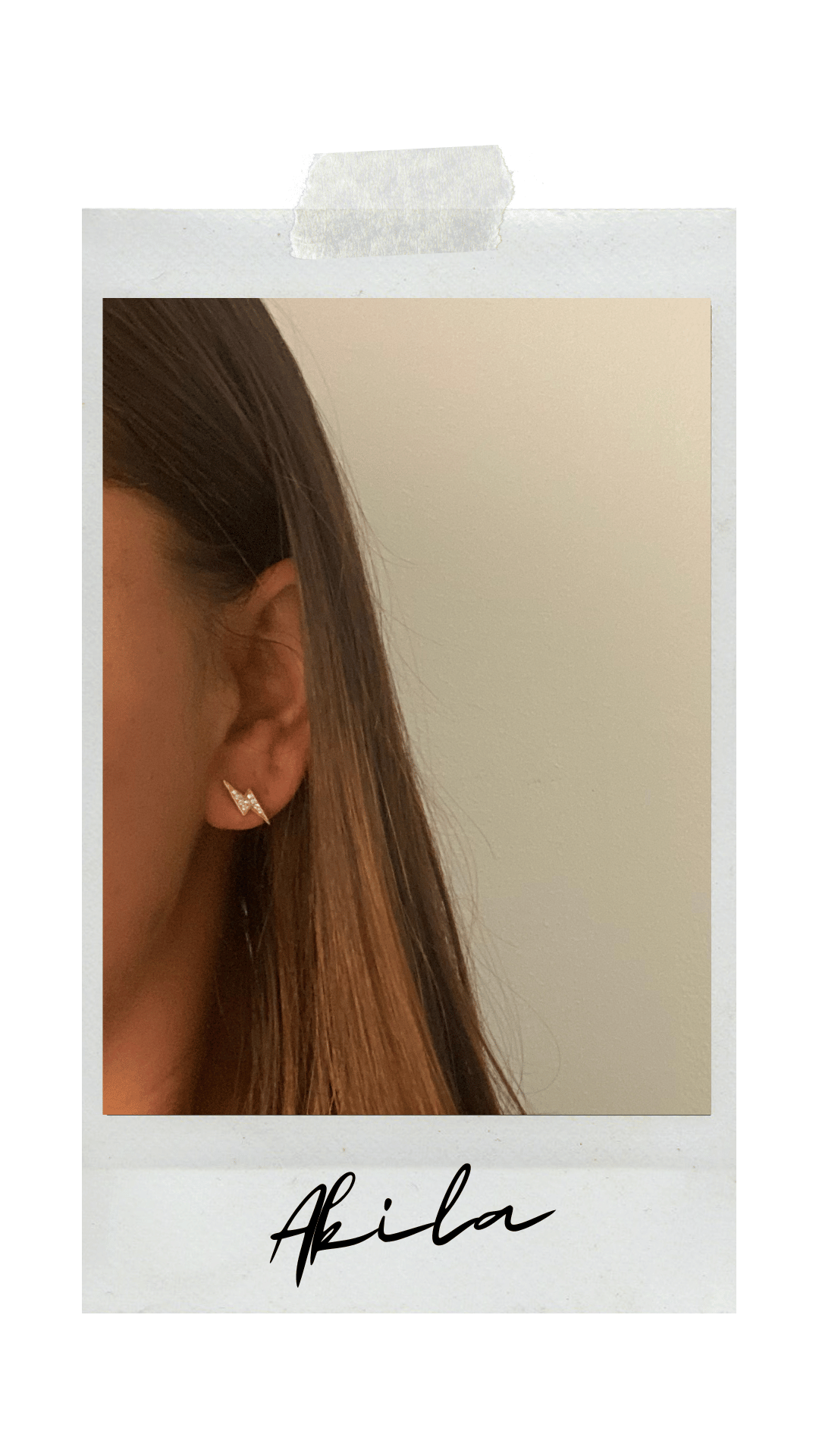 GULDPLÄTERADE SILVER STUDS | AKILA - 2