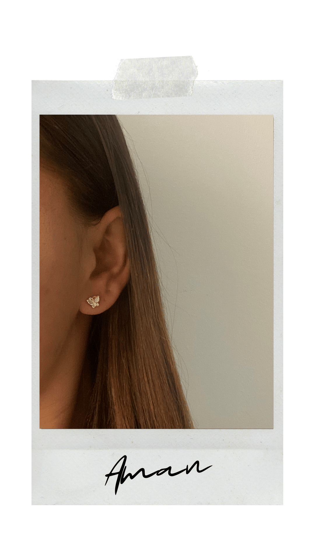 GULDPLÄTERADE SILVER STUDS | AMAN - 2