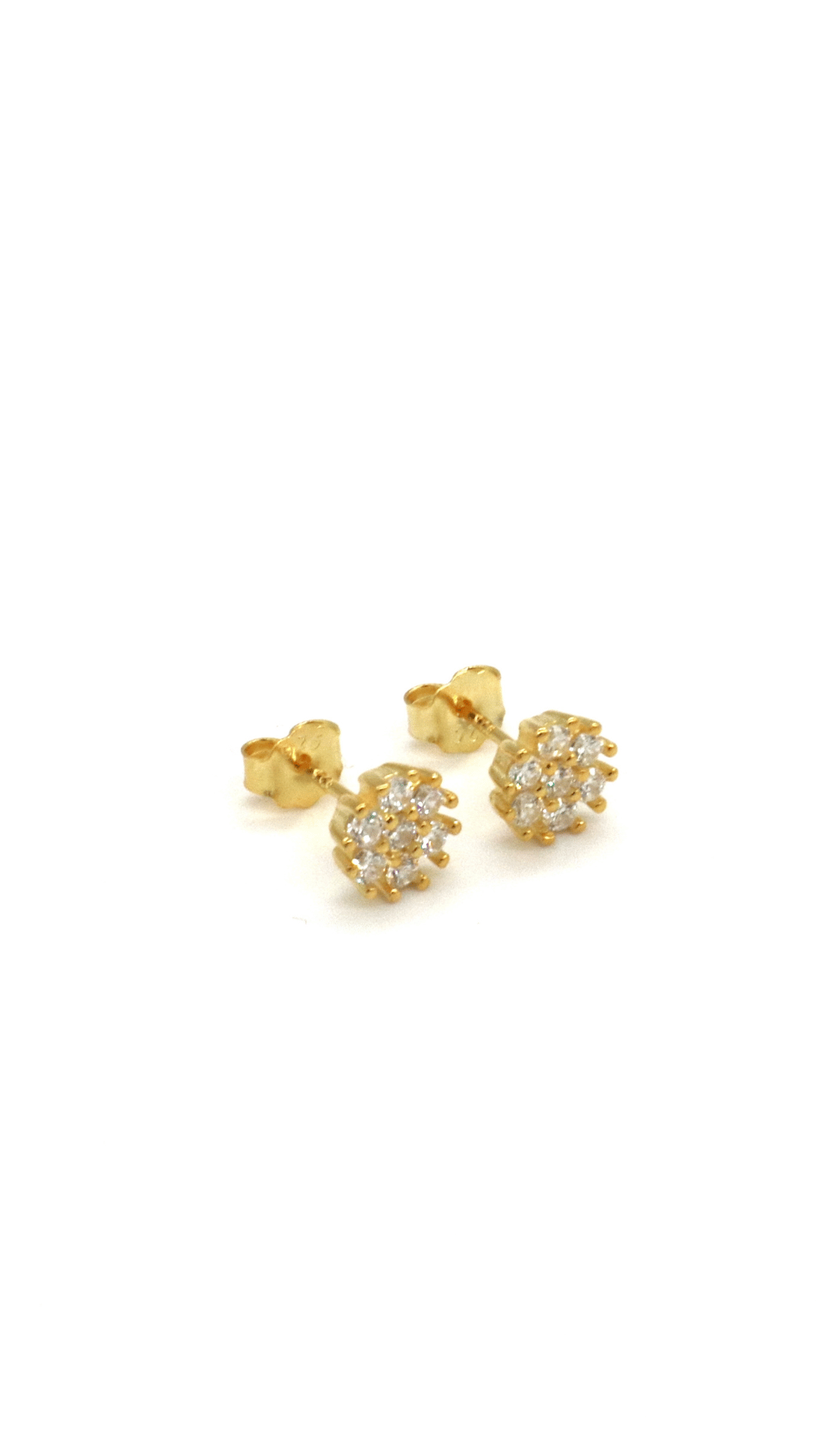 GULDPLÄTERADE SILVER STUDS | ASIYA