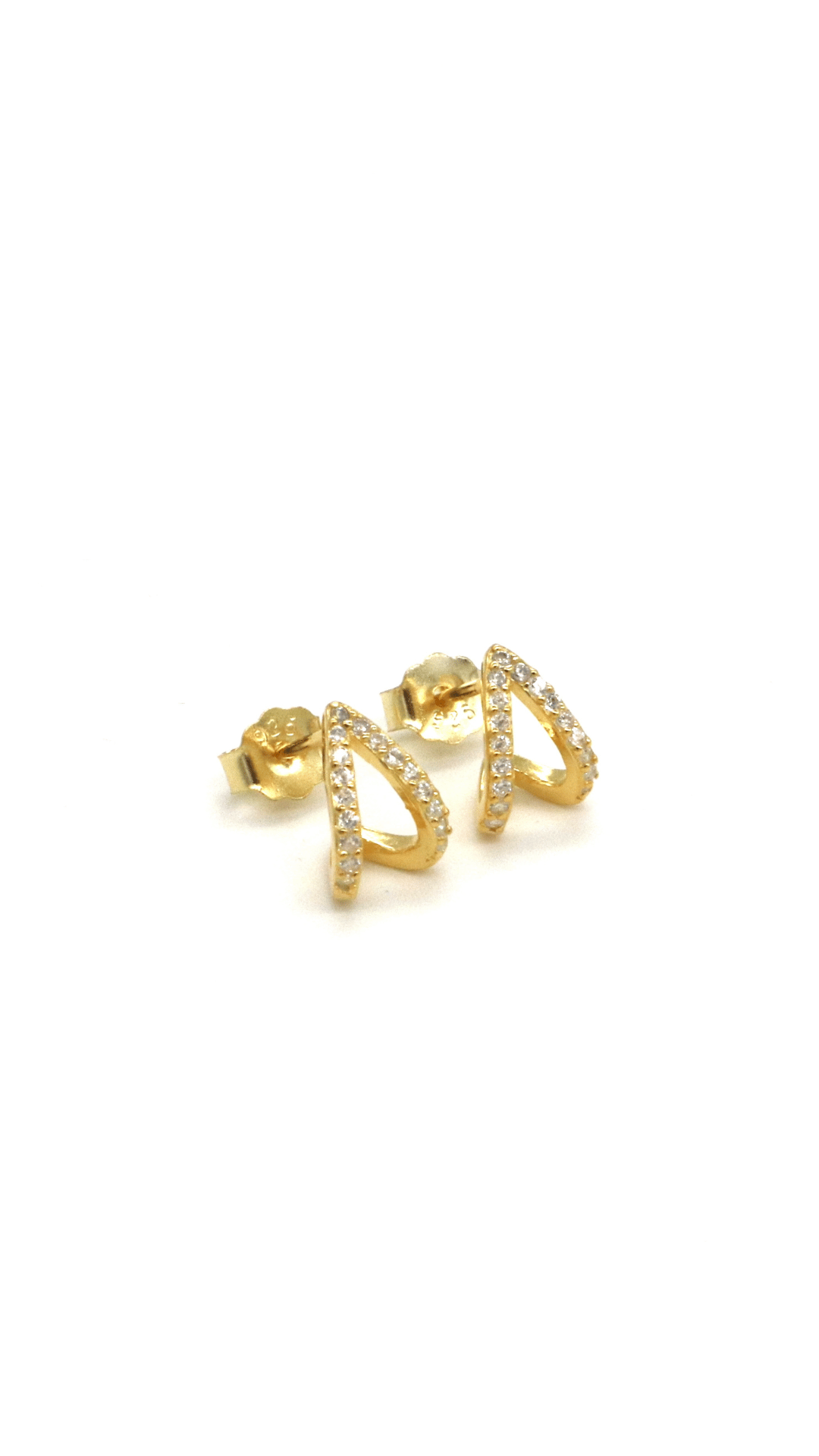 GULDPLÄTERADE SILVER STUDS | ASHA