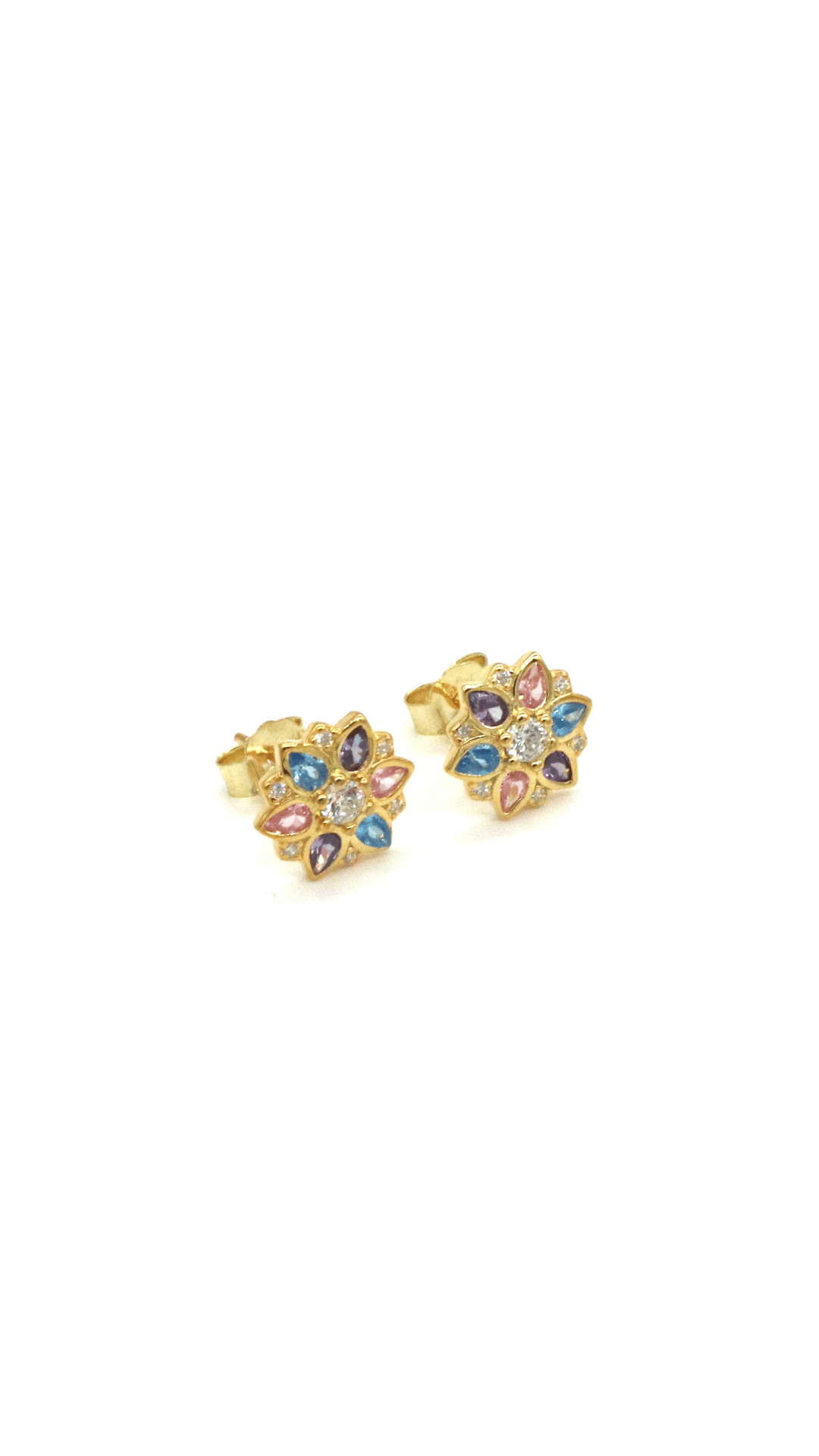 GULDPLÄTERADE SILVER STUDS | ATIYA