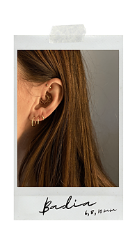 GULDPLÄTERADE SILVER HOOPS | BADIA