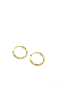GULDPLÄTERADE SILVER HOOPS | BADIA