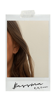 GULDPLÄTERADE SILVER HOOPS | BASSMA