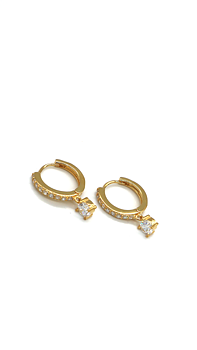 GULDPLÄTERADE SILVER HOOPS | BIBI
