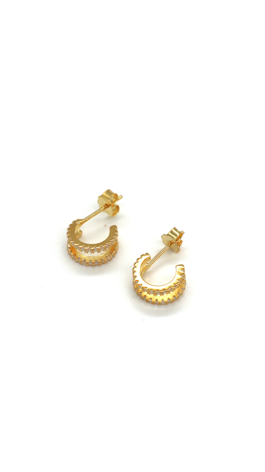 GULDPLÄTERADE SILVER HOOPS | DUNIA