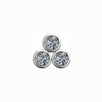 Topp till invändigt gängad labret - titan