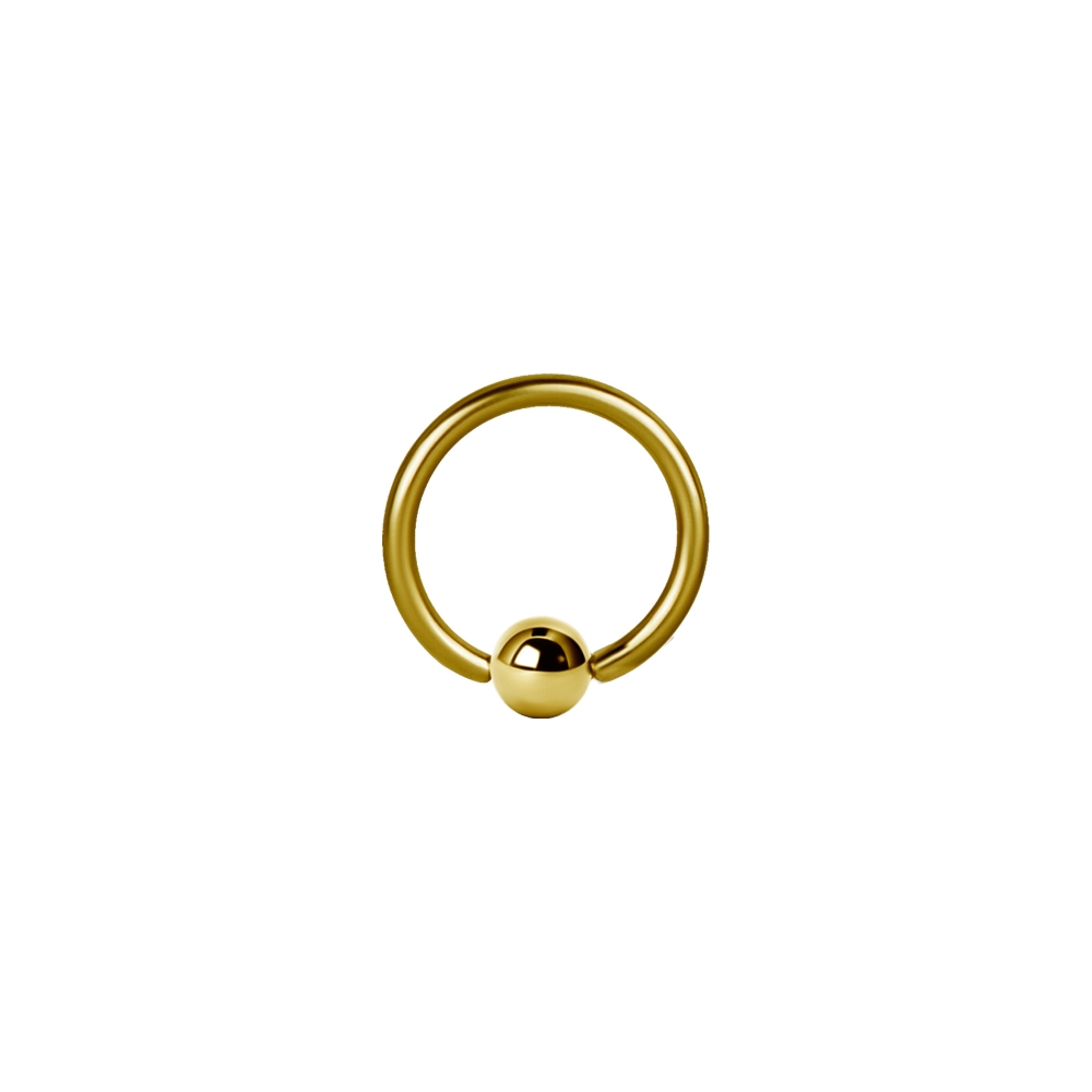 Ball Closure Ring - 1,2 mm - Guld