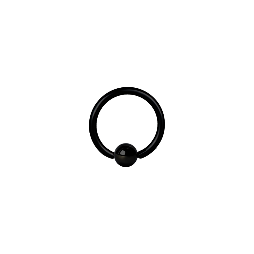 Ball Closure Ring - 1,2 mm - 3 mm - Svart