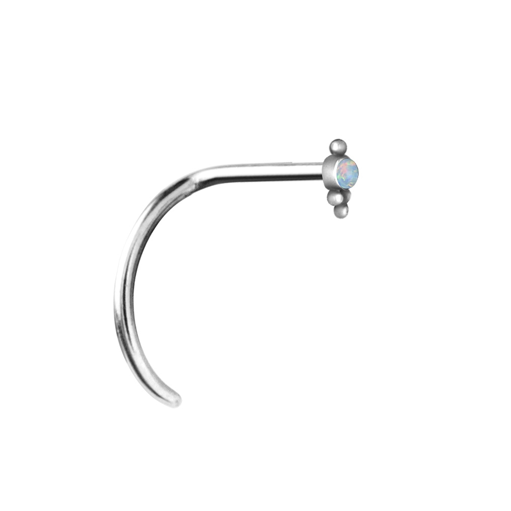Nässmycke - 0,8 mm - 6,5 mm - 3 mm - vit opal