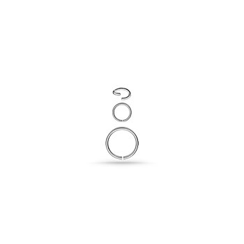 Piercingring - 0,8 mm - stål
