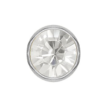 Dermal anchor - titan - 7 mm vit kristall 