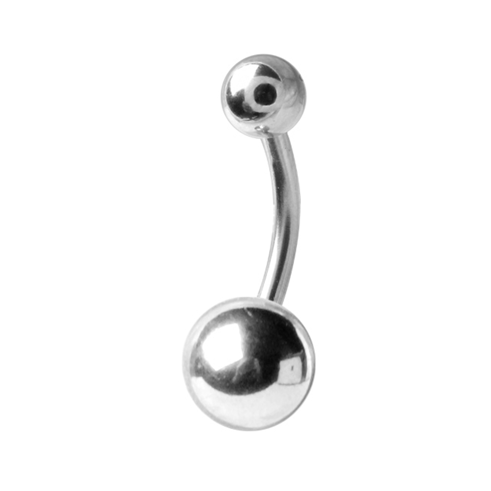 Banana navelpiercing - 1,6 mm - stål