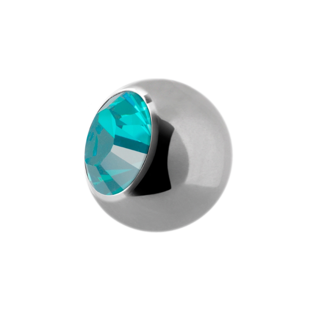 Extrakristall - 1,6 mm - Ljusblå kristall