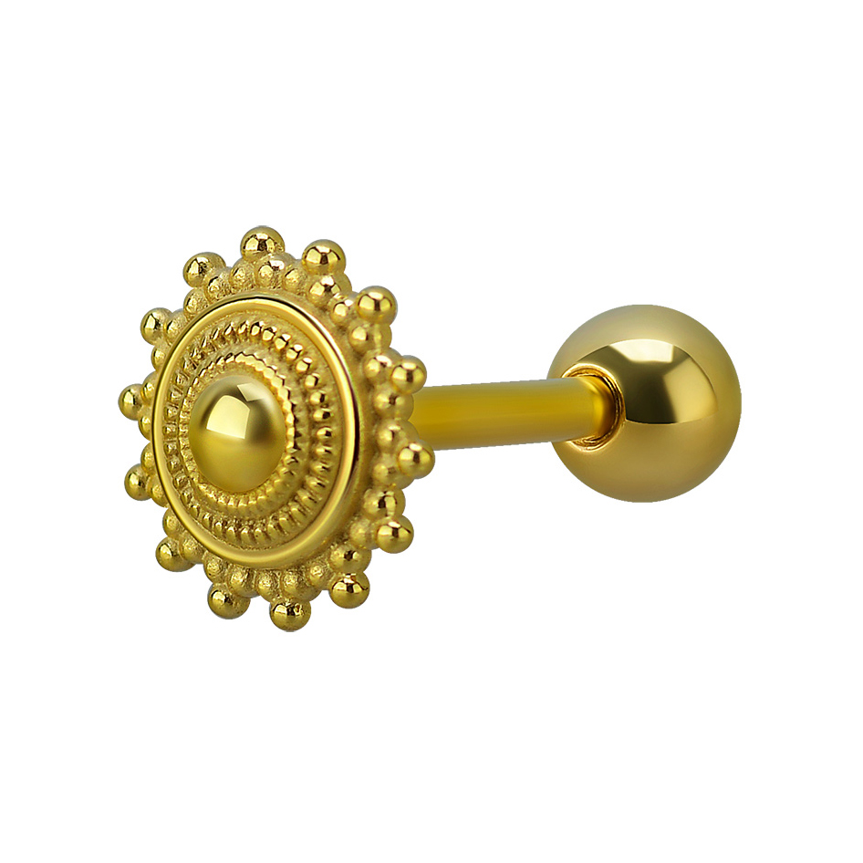 Piercingsmycke till tunga - guld