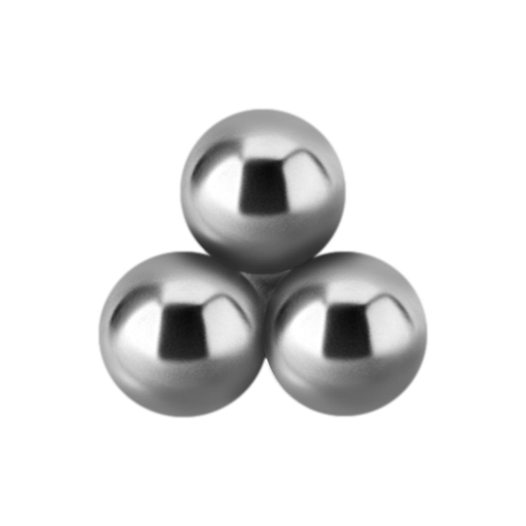 Top to internally threaded labret -trinity - titanium
