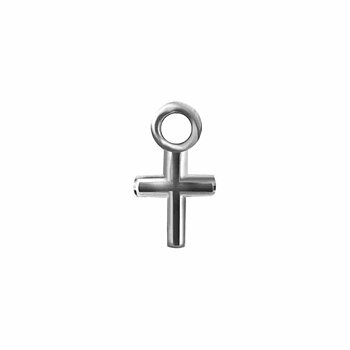 Hängsmycke till clicker - kors charm - 316L kirurgiskt stål