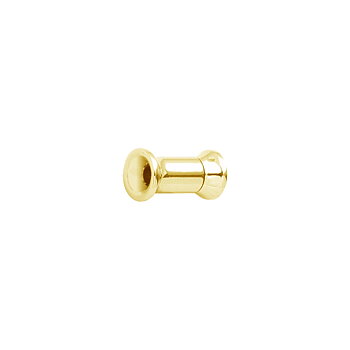 Fleshtunnel - Mindre - Invändigt gängad  - 3-10 mm - guld