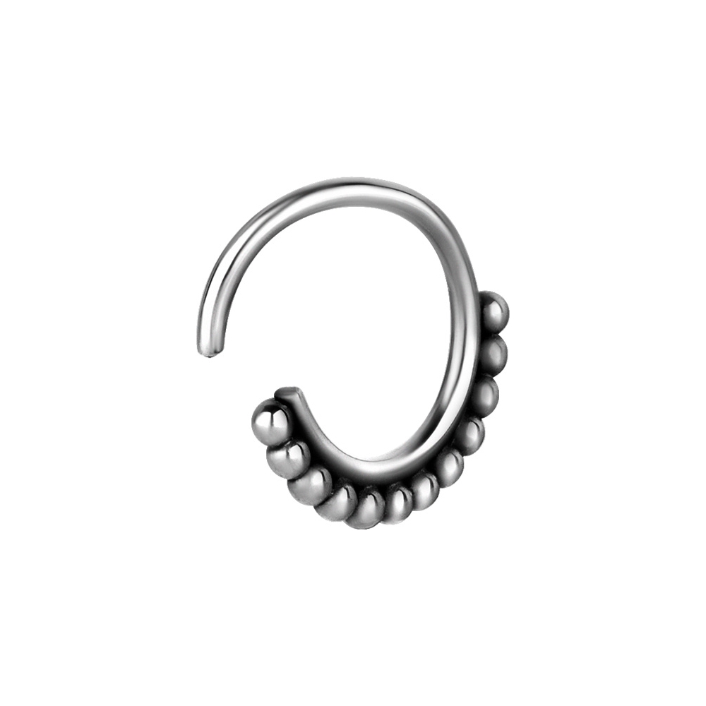 Ring - tribalring - 1,2 x 10 mm - kirurgiskt stål - 2