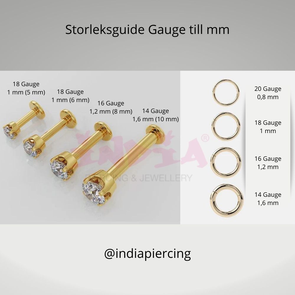 storleksguide piercingsmycken