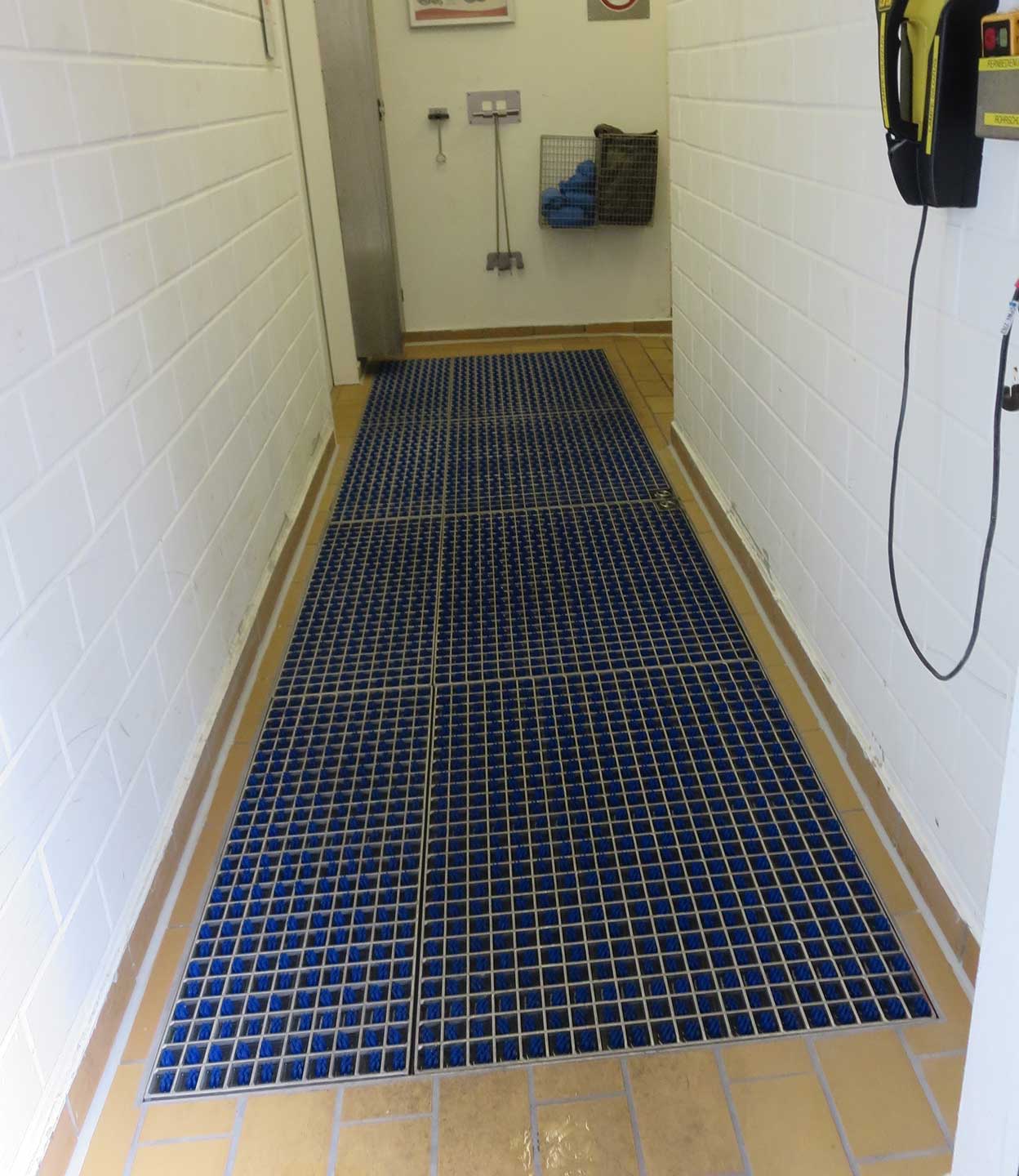Profilgate aqua skotvätt, nedsänkt i golv - 7