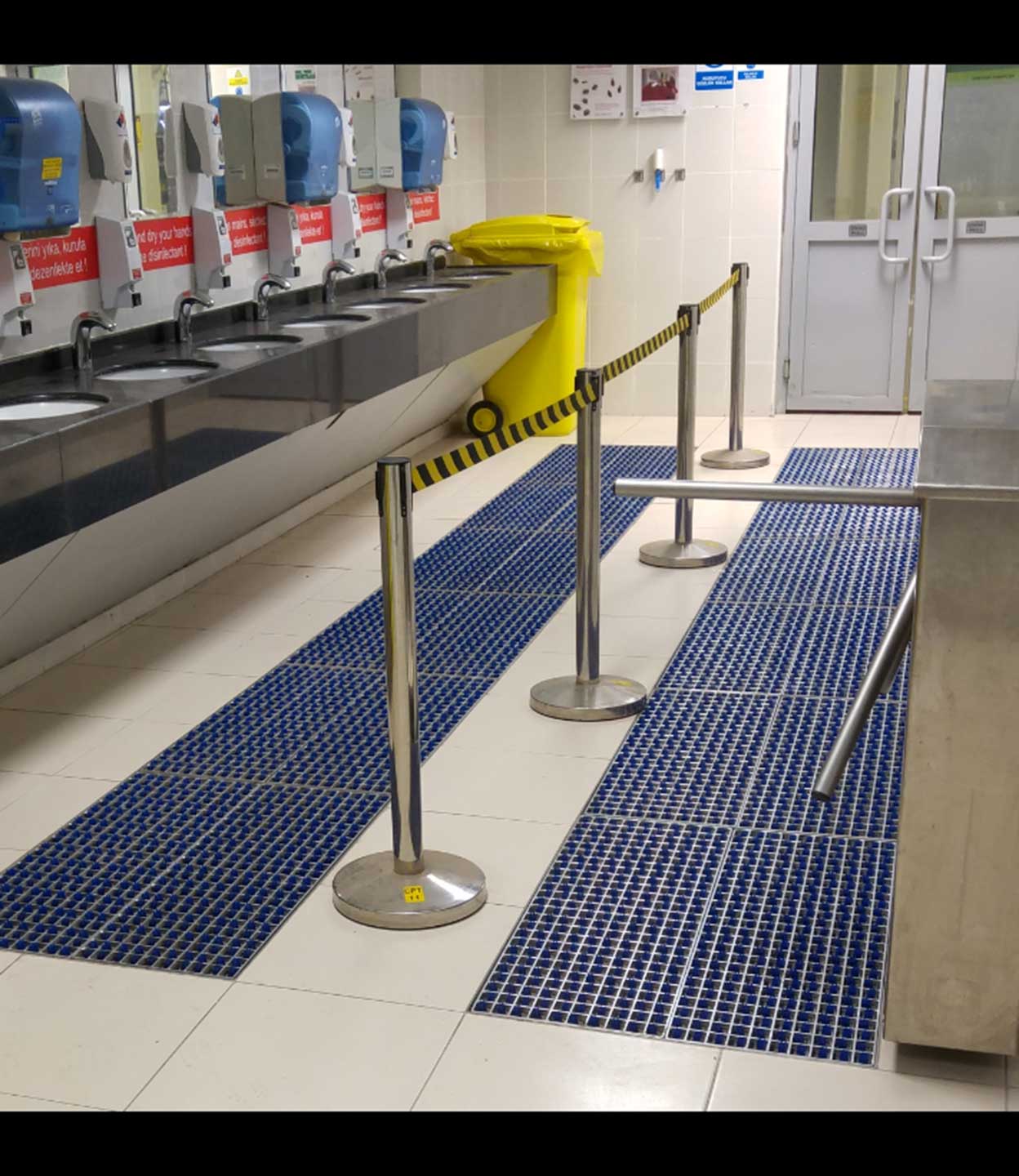 Profilgate aqua skotvätt, nedsänkt i golv - 10