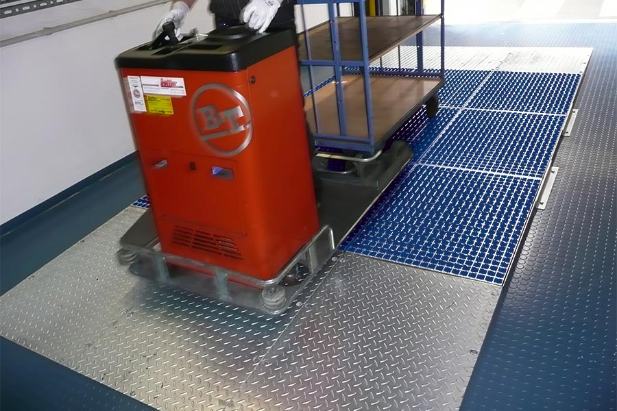 Profilgate ramper för installation på golv