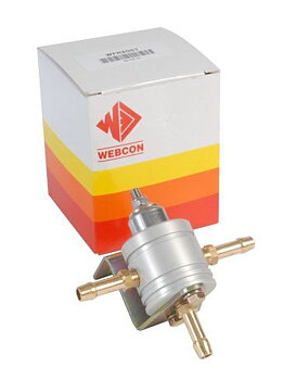 EFI regulator (twin feed) 0-5 BAR adjustable Twin push on (natural aluminium)