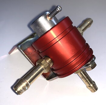 EFI regulator (twin feed) 3.5 BAR Twin push on (red)