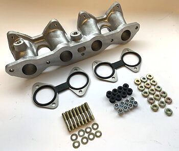 Inlet manifold - Ford Crossflow 1.6 2 x Weber 40 DCOE