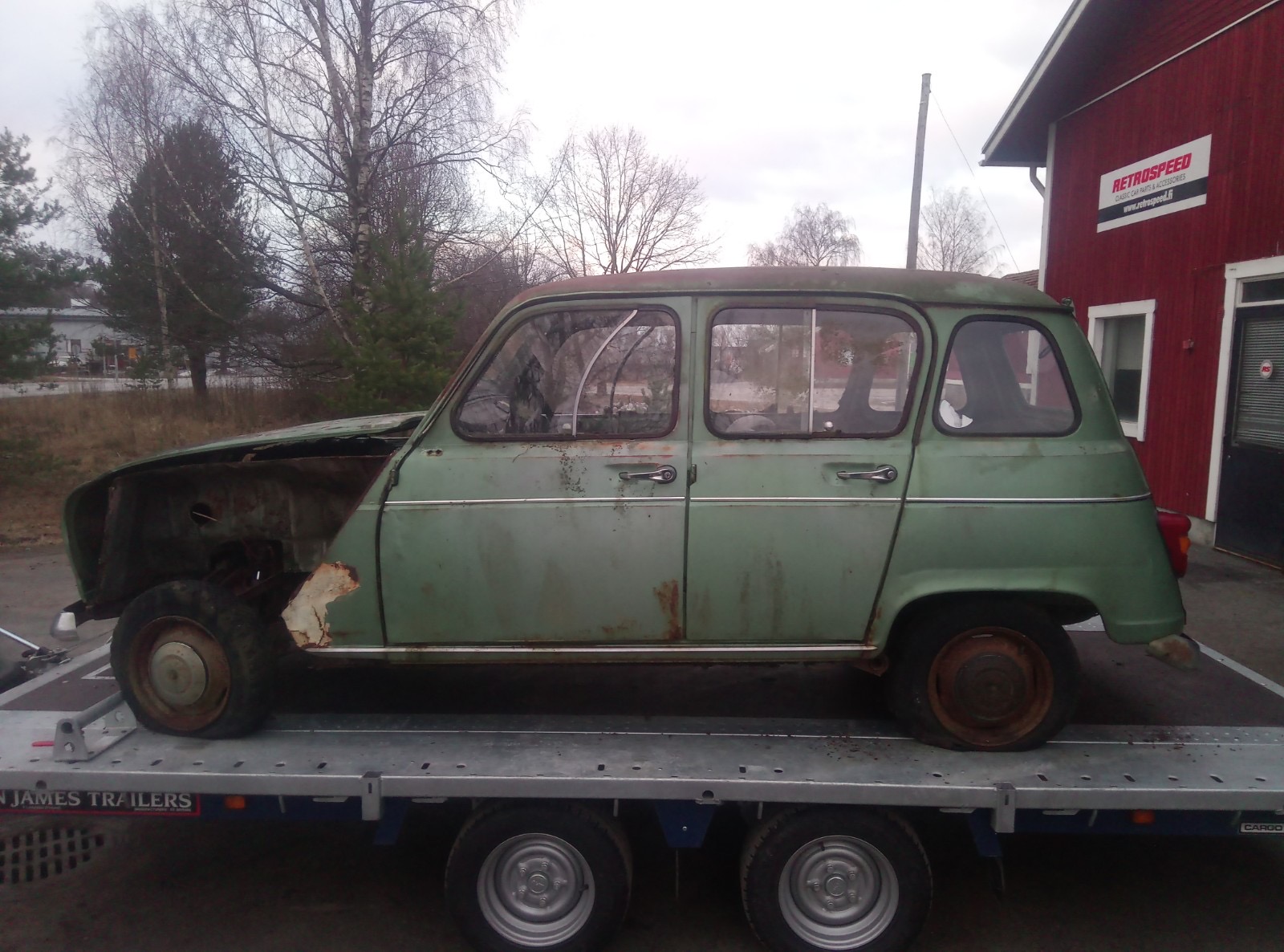 Renault 4 - Reservdelsbil (säljes i delar) - 17