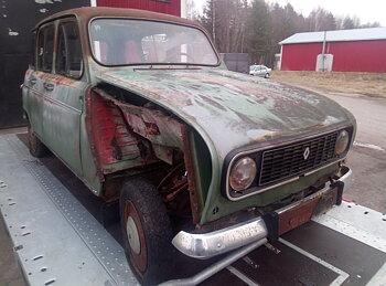 Renault 4 - Reservdelsbil (säljes i delar)