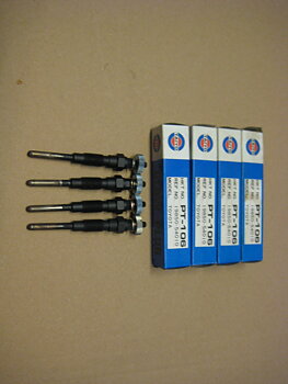 Glow Plugs(4) Taiyo PT-106  (NOS) Toyota