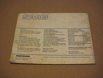Owners Manual Saab 900