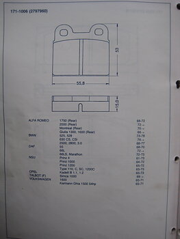 Alfa Romeo  BMW DAF NSU Opel Simca VW jarrupalat