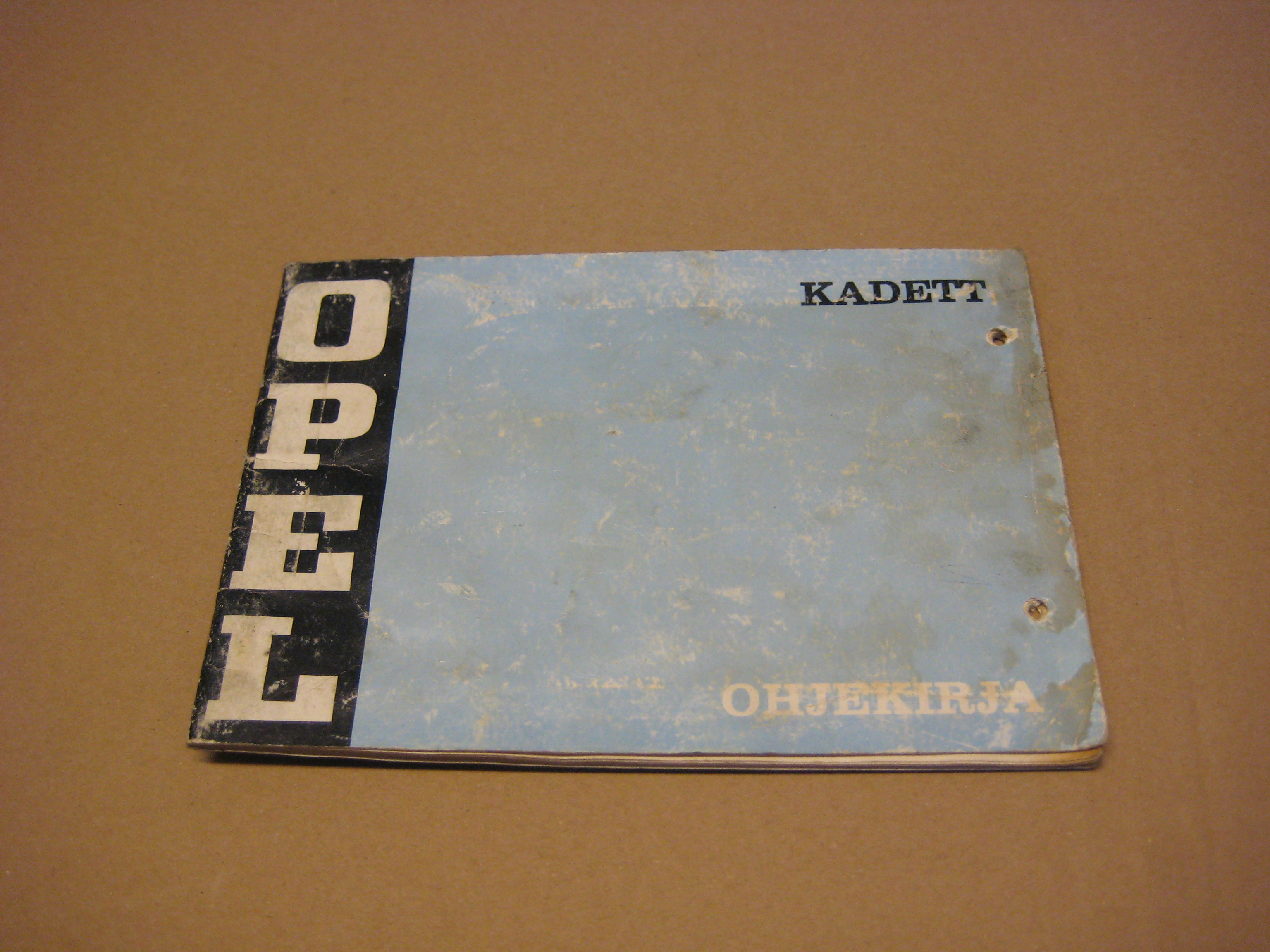 Käyttöohjekirja Opel Kadett D