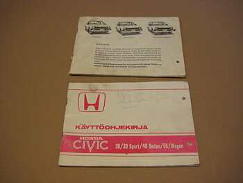 Owners Manuals(2) Honda Civic