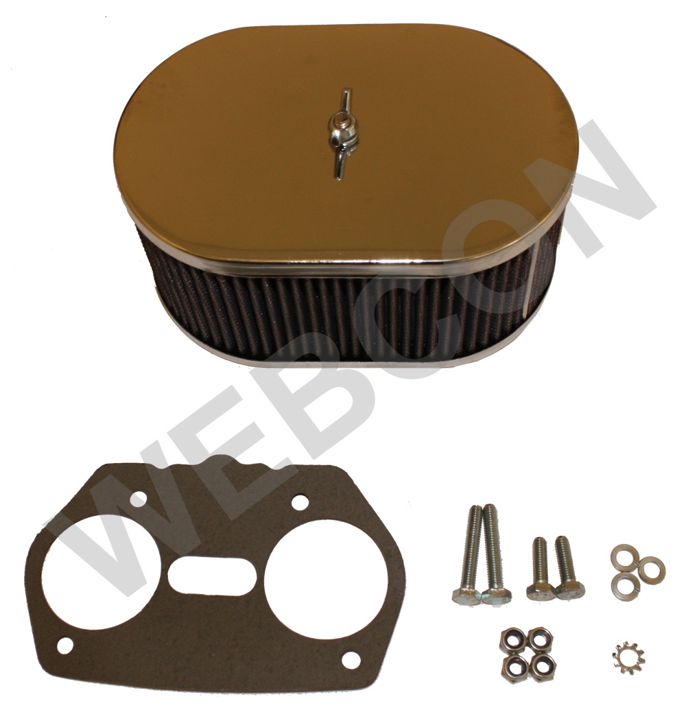 Ilmansuodatin kromi: 90mm Weber IDF