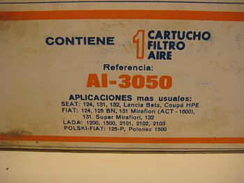 AI-3050 Luftfilter Fiat Lada Polski-Fiat Seat