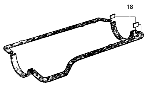 Packning sump OHC 1.3-2.0
