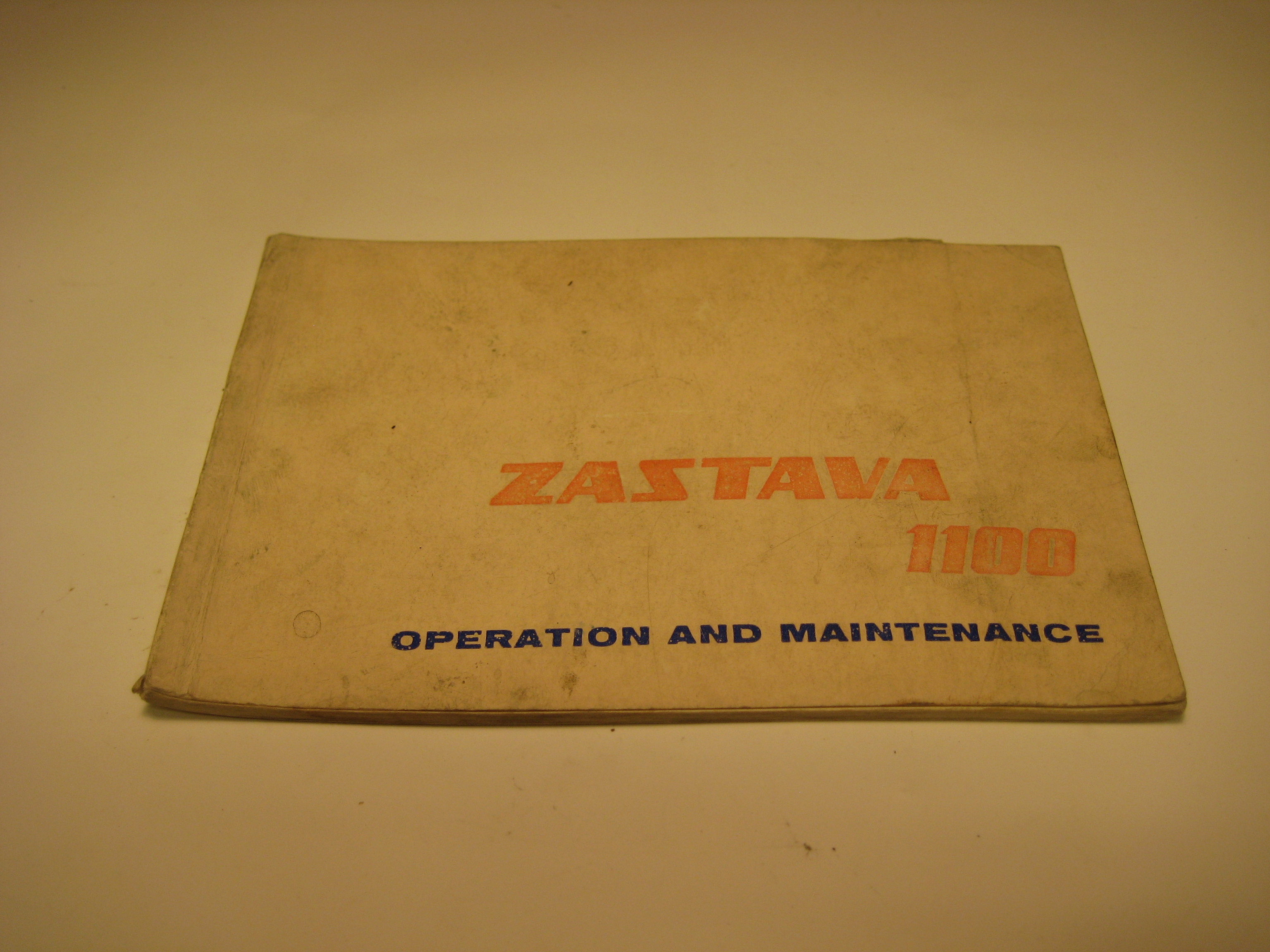 Instruktionsbok Zastava 1100