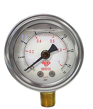 Fuel Pressure Gauge 0-15 psi (CARB)