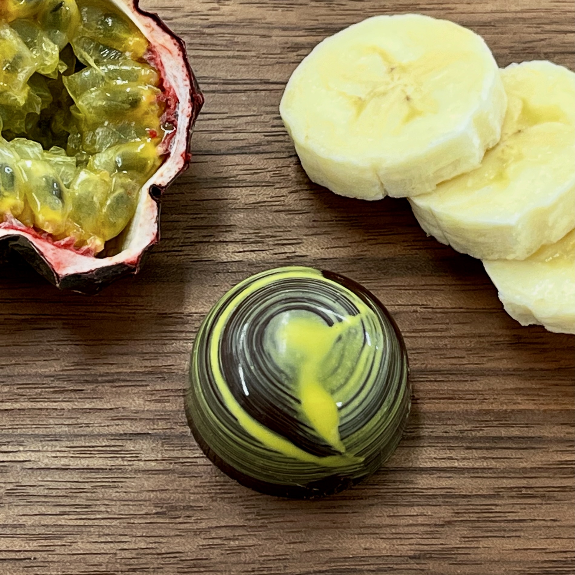 2 st Banan-Passionsfrukt, vegansk