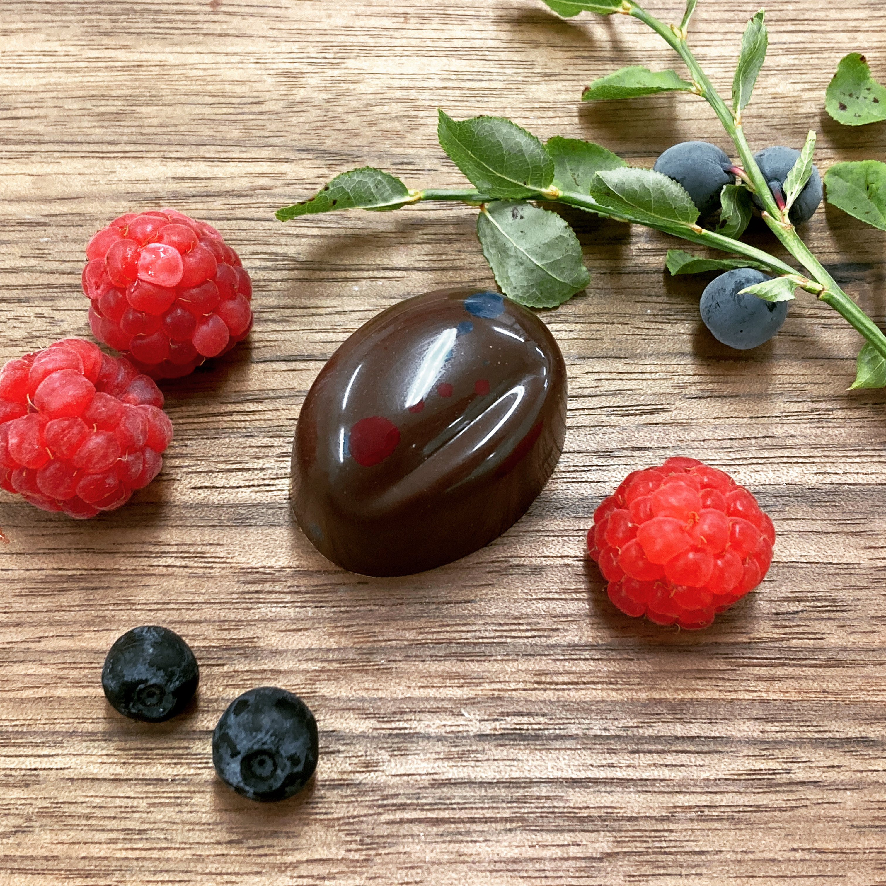 2 st  Blåbär-Hallon, vegansk