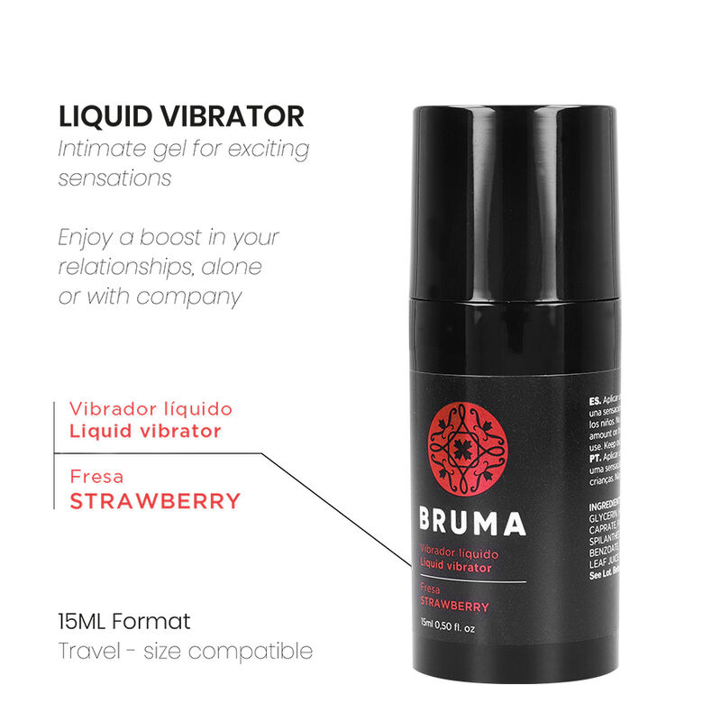 Bruma Liquid Vibrator Ultra Sliding Strawberry 15 Ml - 2